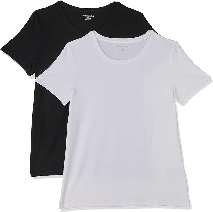 Essential T-Shirts Short-Sleeved White T-Shirt: White tees become unwearable quickly, 